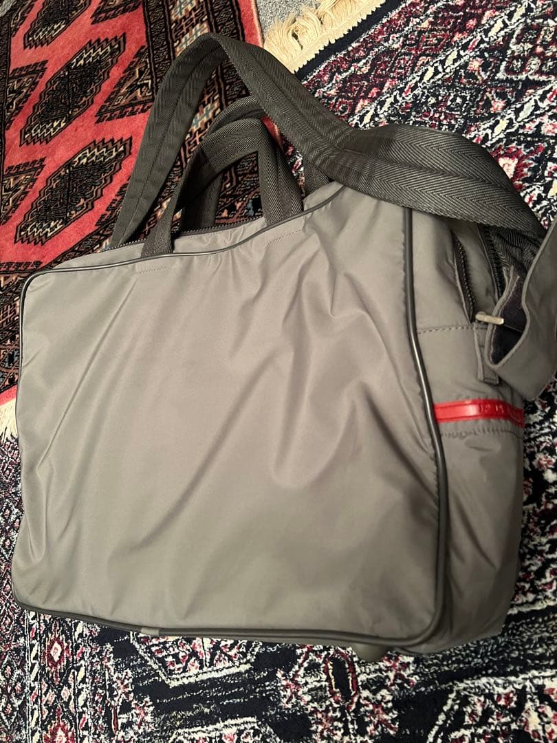 PRADA プラダスポーツ　グレー ナイロン ショルダーバッグ