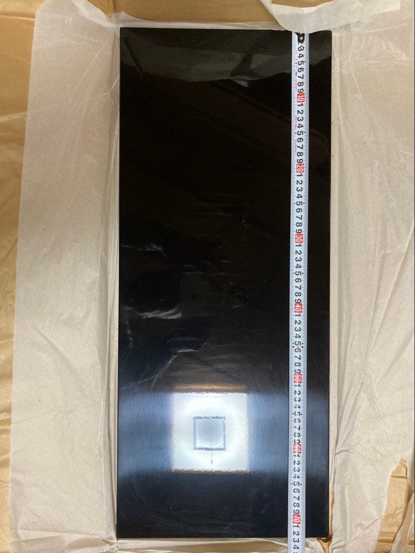 ほぼ新品　茶道具 黒真塗 長板 炉用 風炉用 壱双 元箱　塗師』戸塚富悦作