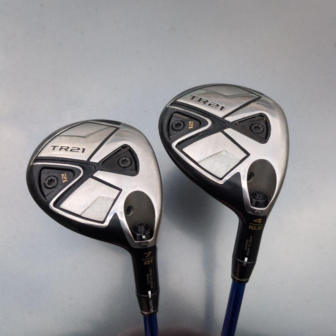 TR21 フェアウェイウッド 2本セット 16.5度 21度 4W 7W