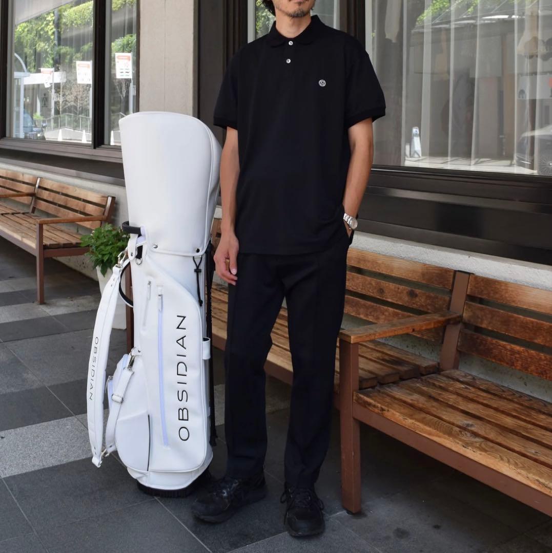 美品 定価5万円弱OBSIDIANオブシディアン ダブル ニット ゴルフ パンツ