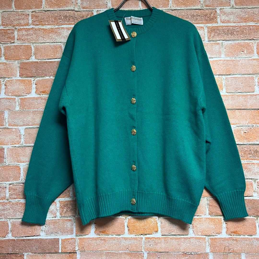 (未使用品)ウィリアムロッキー　カシミヤ100% カーディガン　金ボタン　希少品