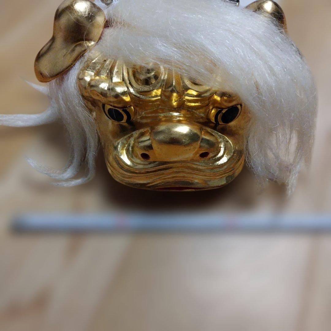 連獅子　白　親獅子　日本舞踊小道具