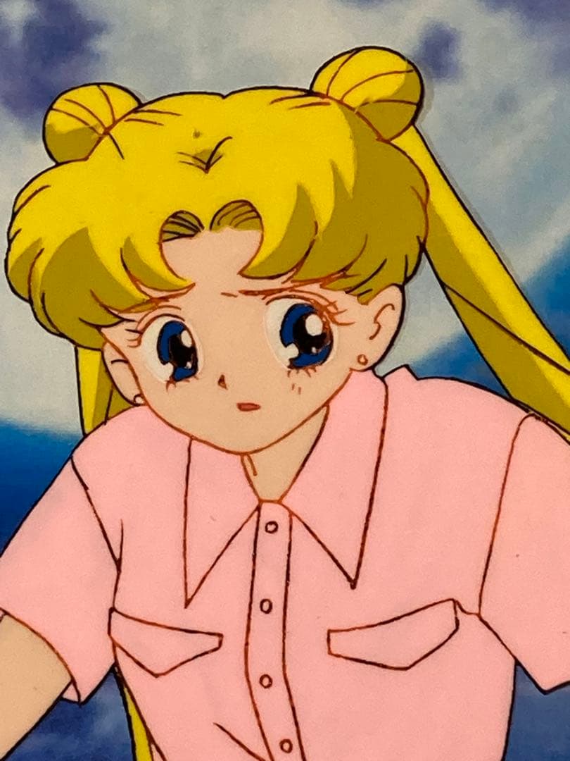 d３８　美少女戦士セーラームーンセル画【月のうさぎ】背景・動画付き