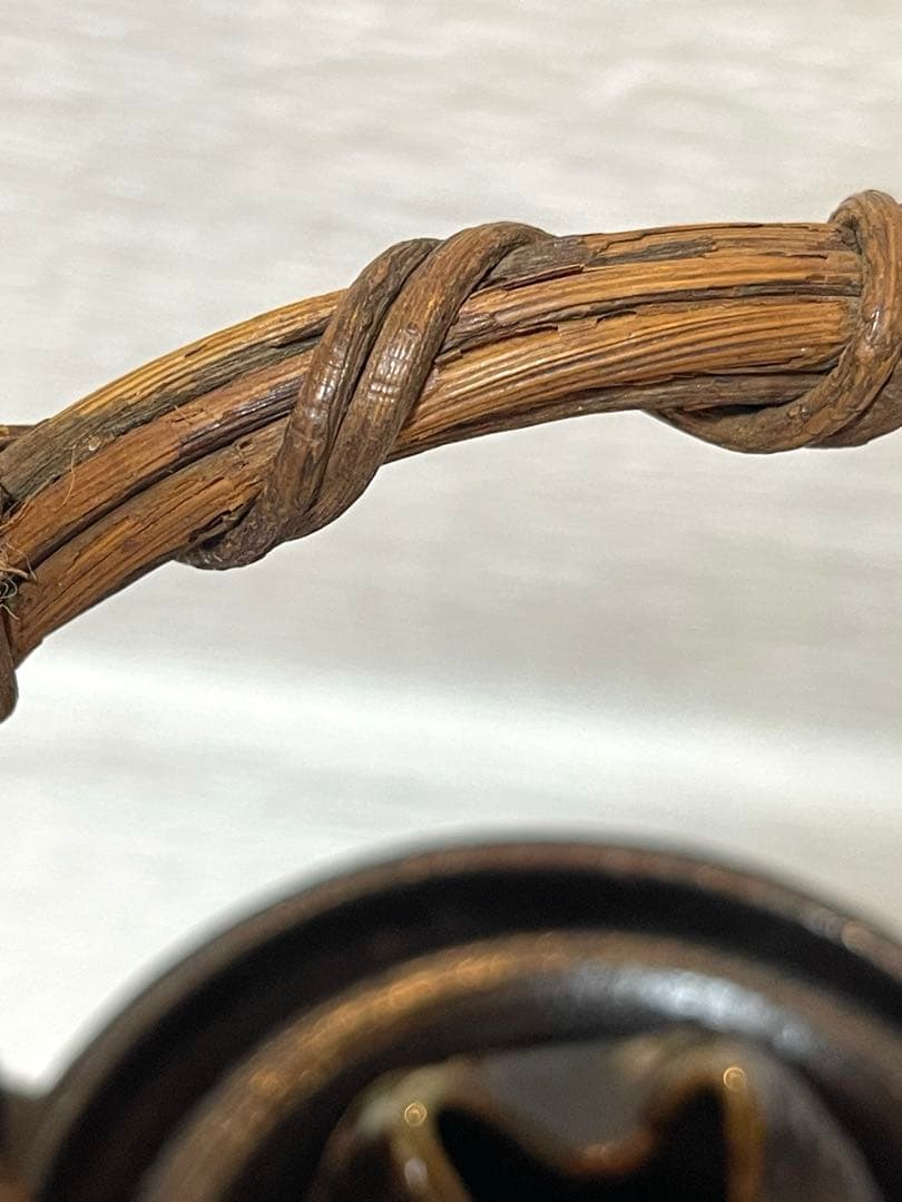 未使用品　信楽焼手作り土瓶型花瓶　飾り物　インテリア　195