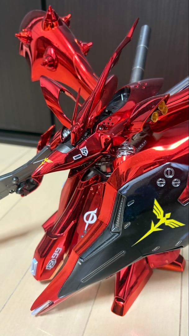 hg ナイチンゲール rg ハイニューガンダム メッキ加工完成品 一部塗装有り