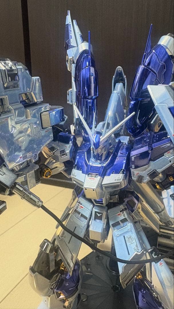 hg ナイチンゲール rg ハイニューガンダム メッキ加工完成品 一部塗装有り