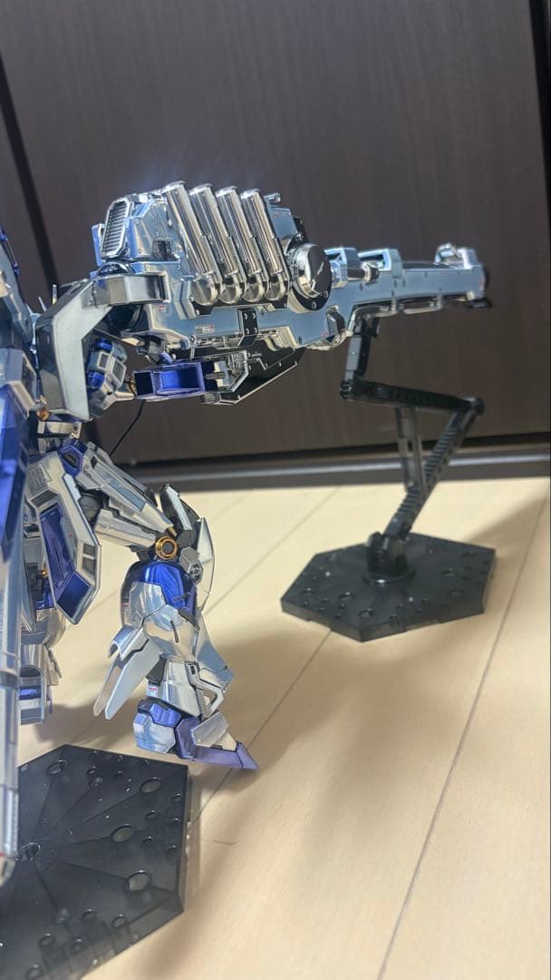 hg ナイチンゲール rg ハイニューガンダム メッキ加工完成品 一部塗装有り