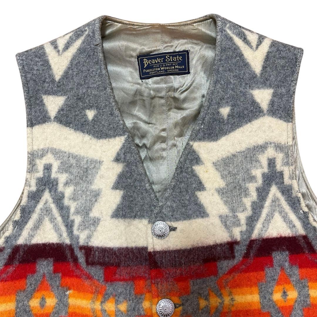 希少品 PENDLETON ペンドルトン チーフジョセフ柄 ウール ベスト