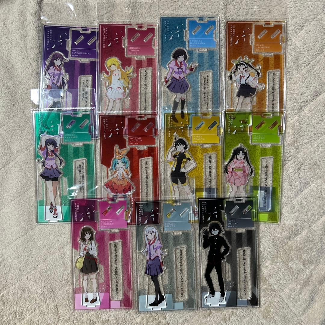 物語シリーズ　化物語　アクリルスタンド　忍野忍　斧乃木余接　ほか