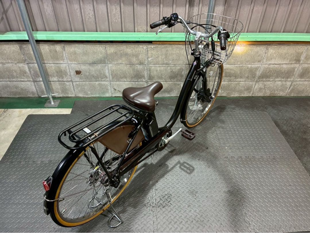 №8615 電動自転車　ブリヂストン　フロンティア 26インチ ブラック✨美品✨