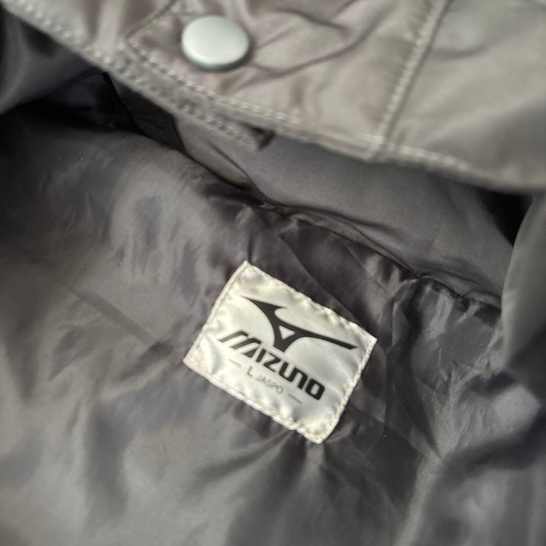ミズノ　MIZUNO ロングベンチコートL チャコールグレー　ダウンコート