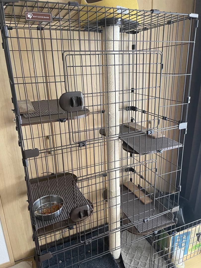 据え置き型キャットタワー ブラック