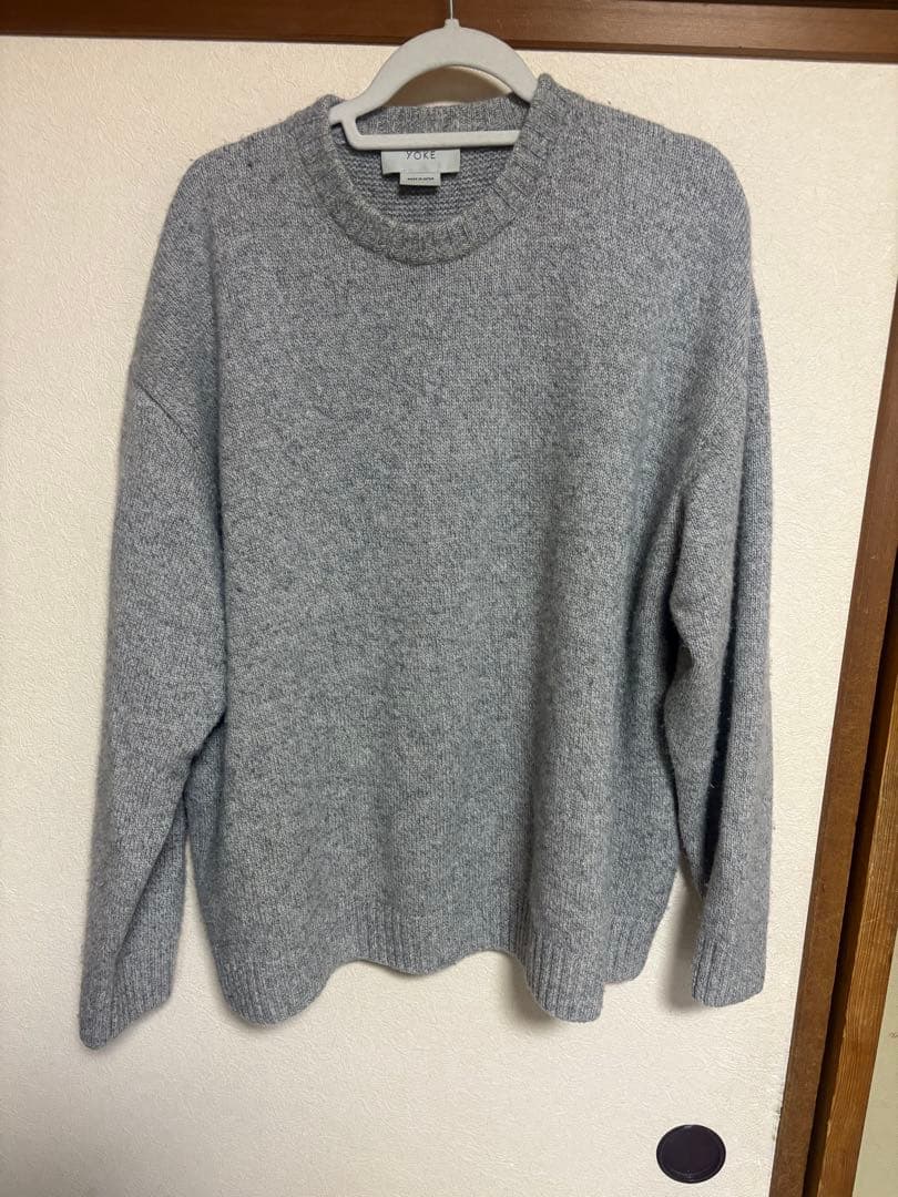 YOKE×SO×JOHN OVERSIZE CASHMERE CREW KNIT