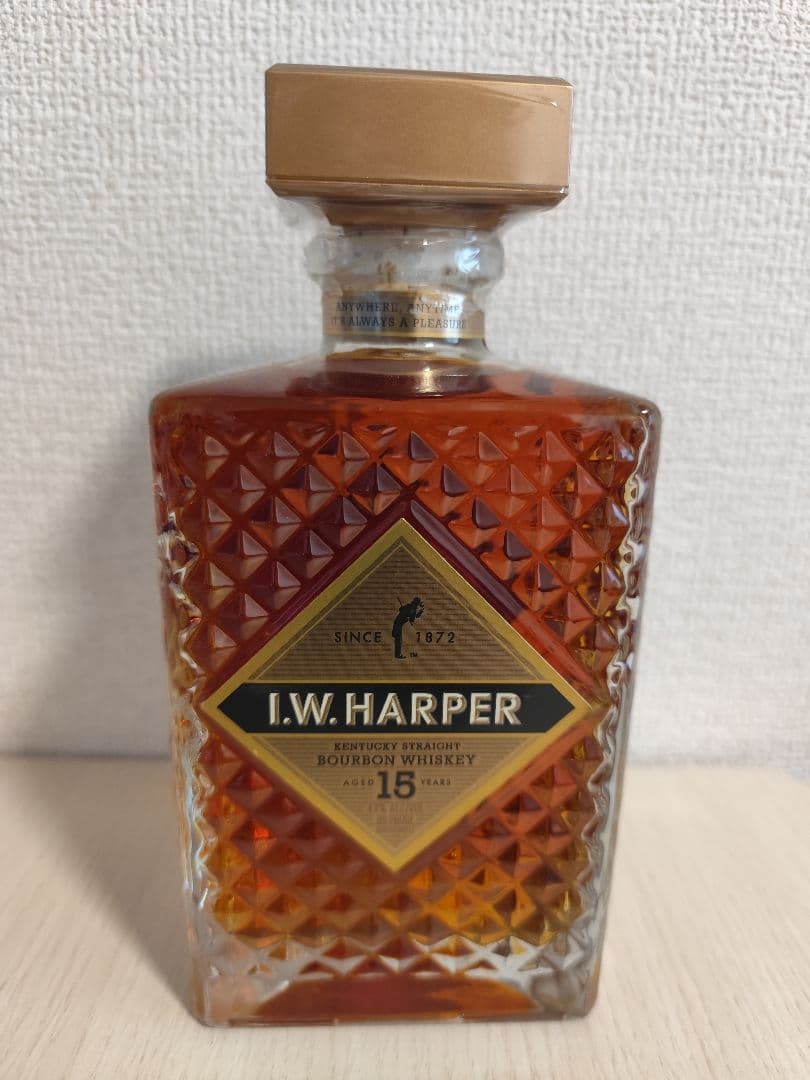 【日本終売品】I.W.ハーパー15年ケンタッキーバーボン（未開封）