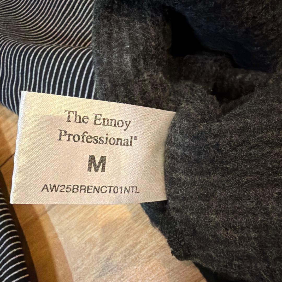 ennoy BORDER CREW NECK SWEAT M ブラック