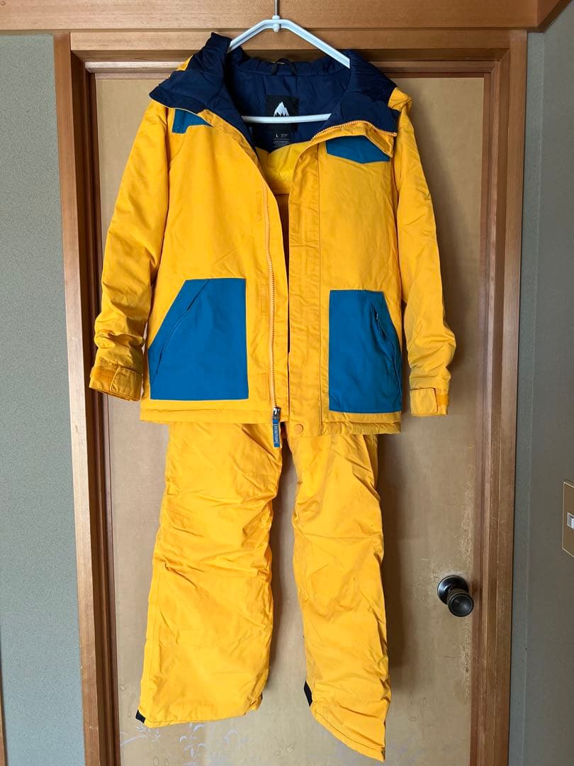 上下セット 子ども用 スノーボードウェア バートン イエロー/ブルー