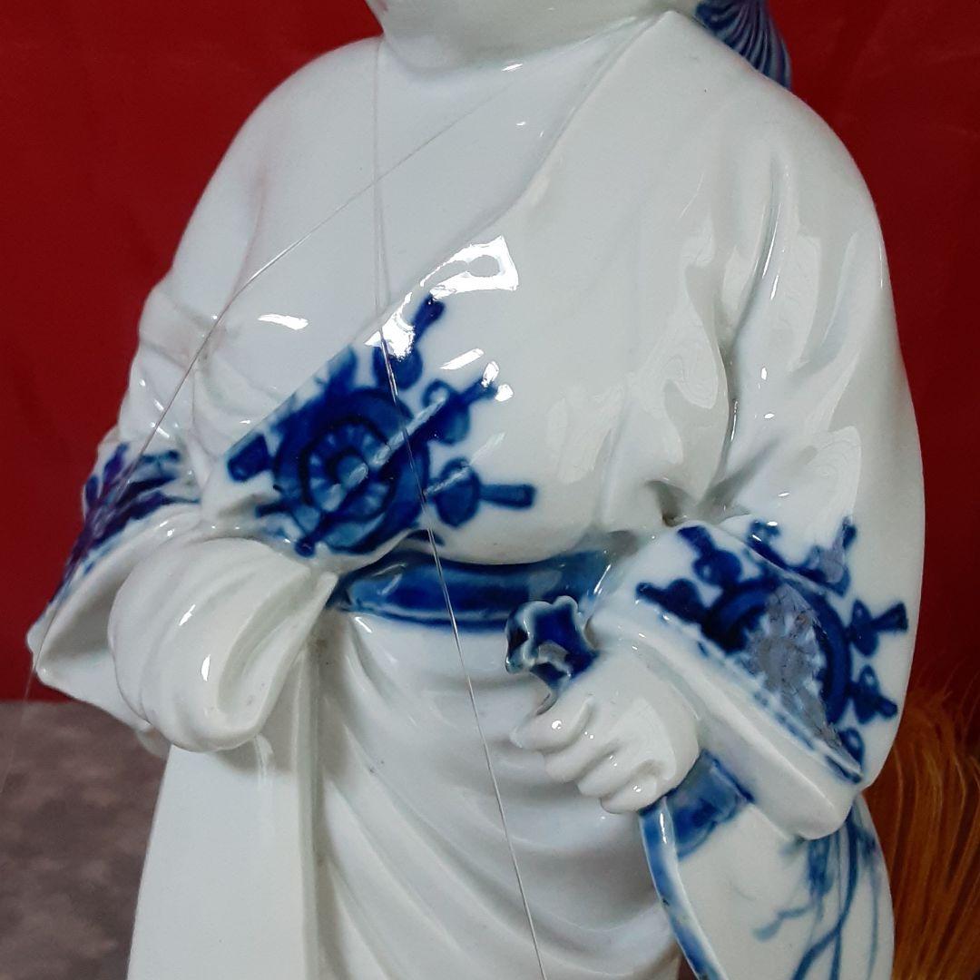 平戸焼　お福人形　三河内焼