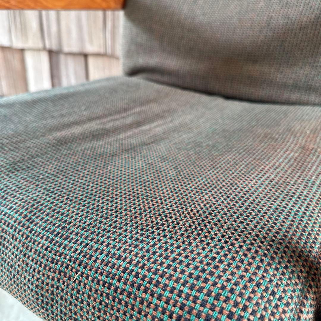 ビンテージアームチェア リクライニング 読書 緑 グリーン