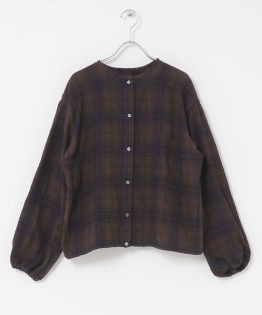 かぐれ　シャドーチェックドロストカーディガン未使用品