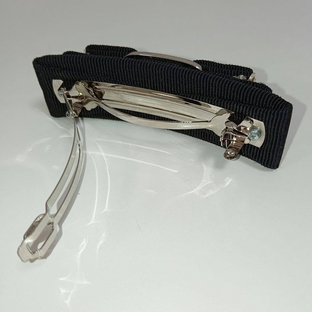 ANQ08 サルヴァトーレフェラガモ 美品 ヴァラリボン バレッタ 髪留め