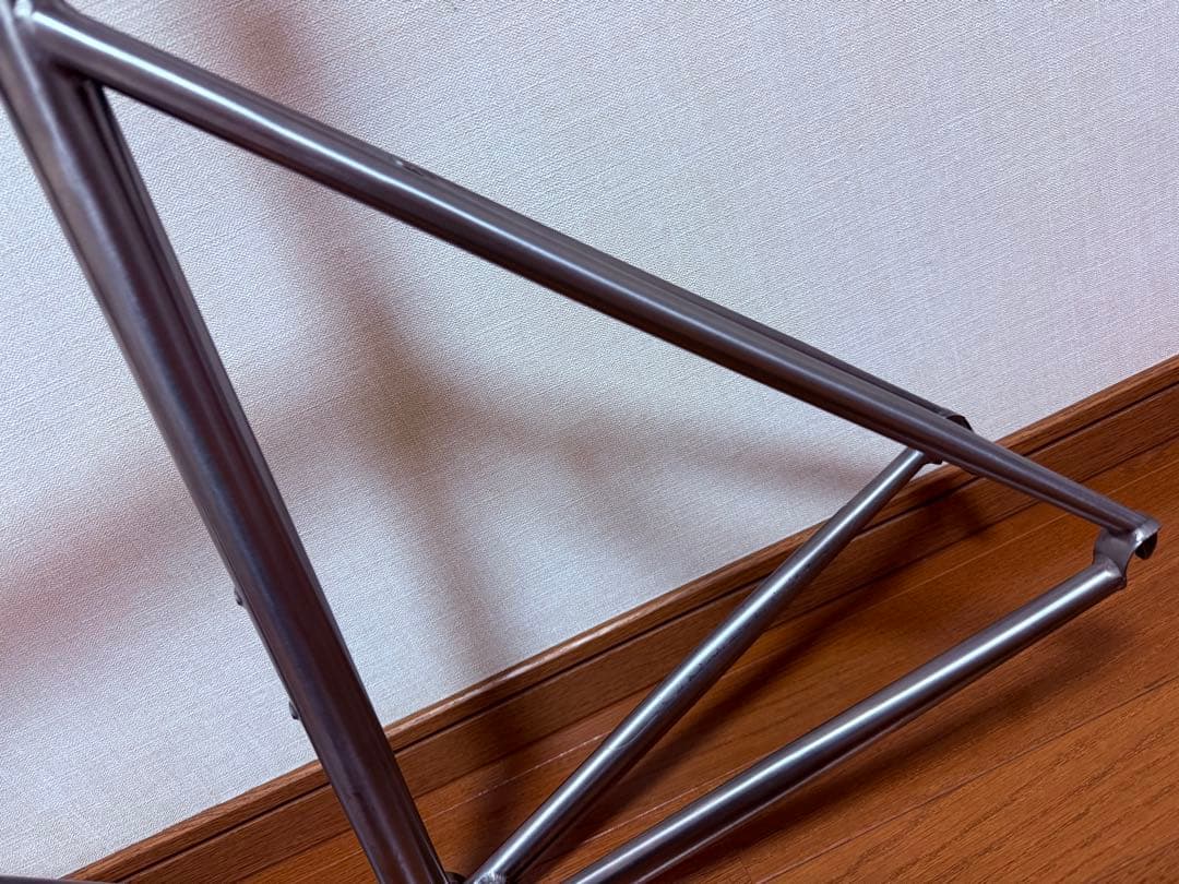 チタン製 ロードバイクフレーム　510サイズ　クリスキング製チタンヘッドパーツ付