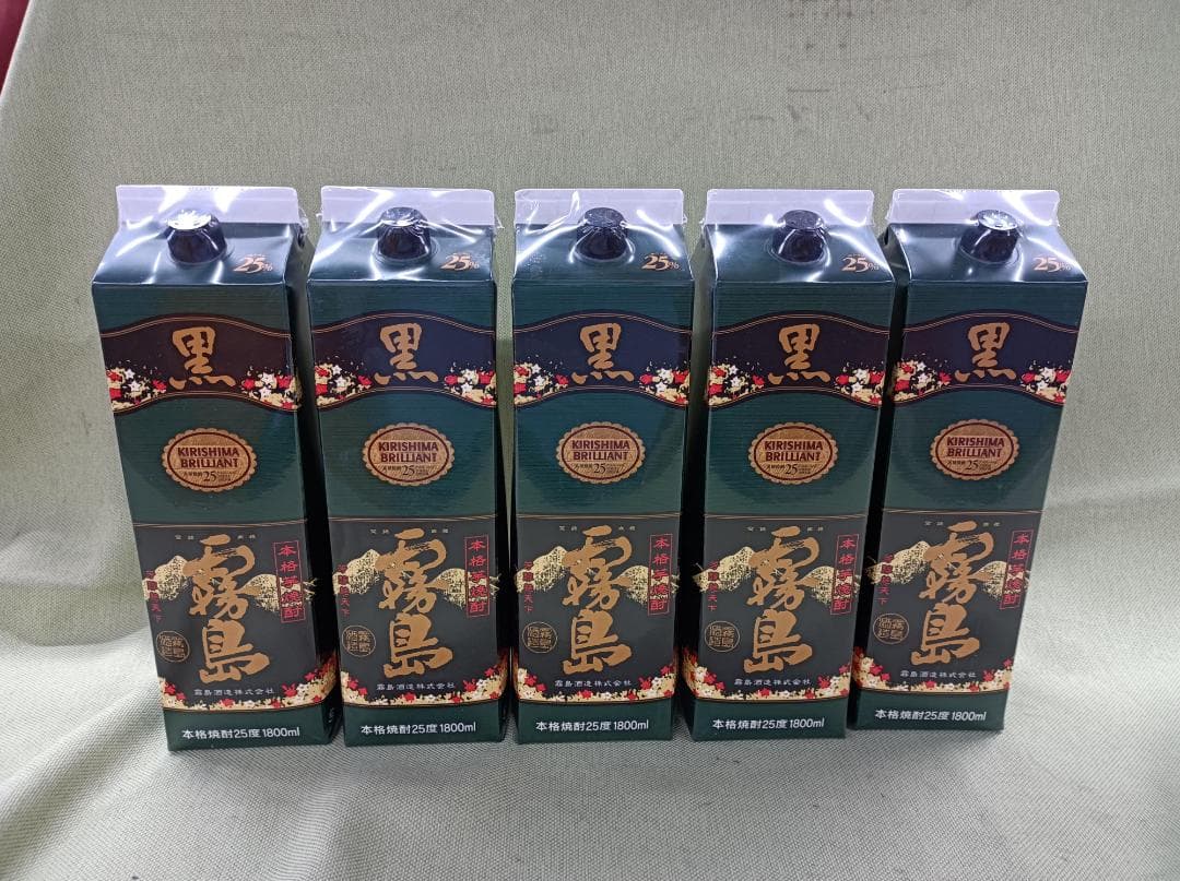 都《ASDVL》黒霧島　本格焼酎　1800ml　25度　5本