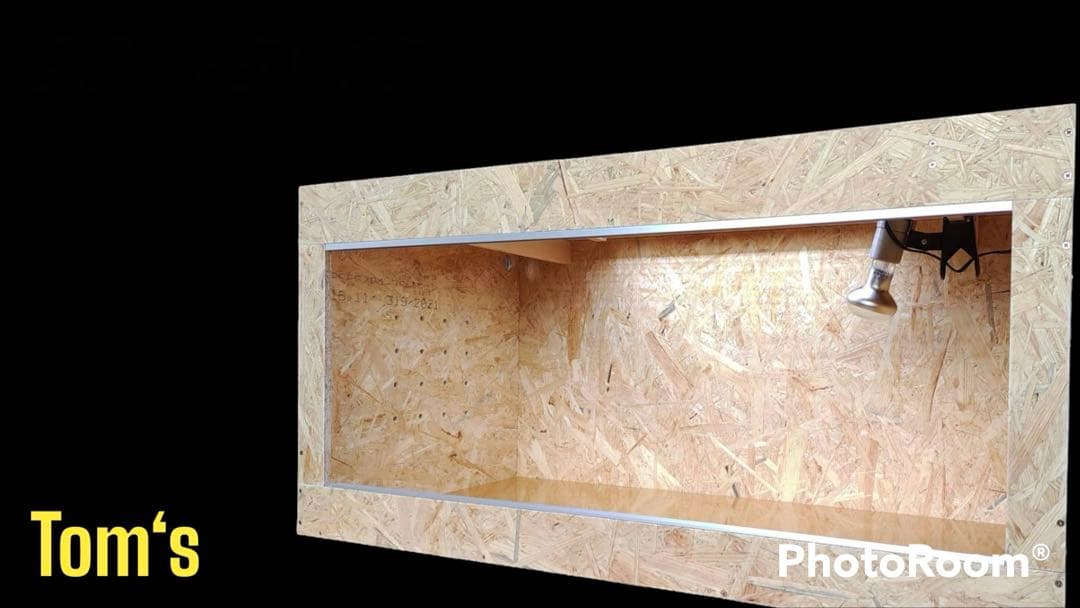 【引取】爬虫類ケージ 69×45×40㎝ 特注　ストッパー付属