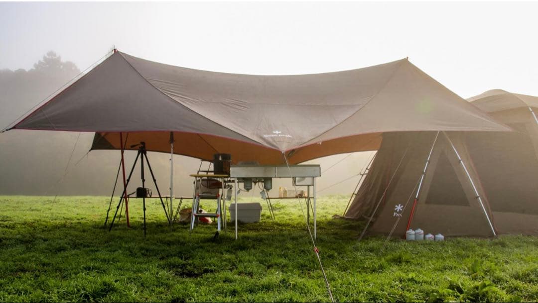 スノーピークHDタープ シールド ヘキサエヴォ Pro.焚火インナー　ポール2本