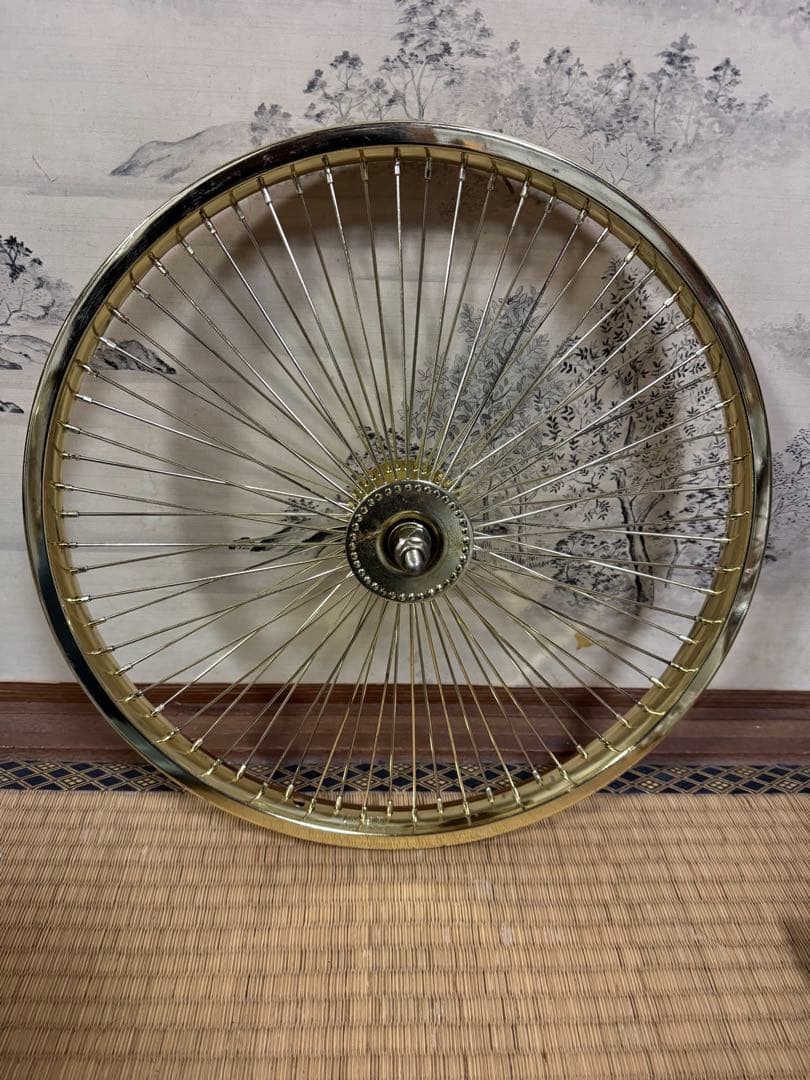 ローチャリ　LOWRIDER 20インチゴールド72本スポーク　フロント用