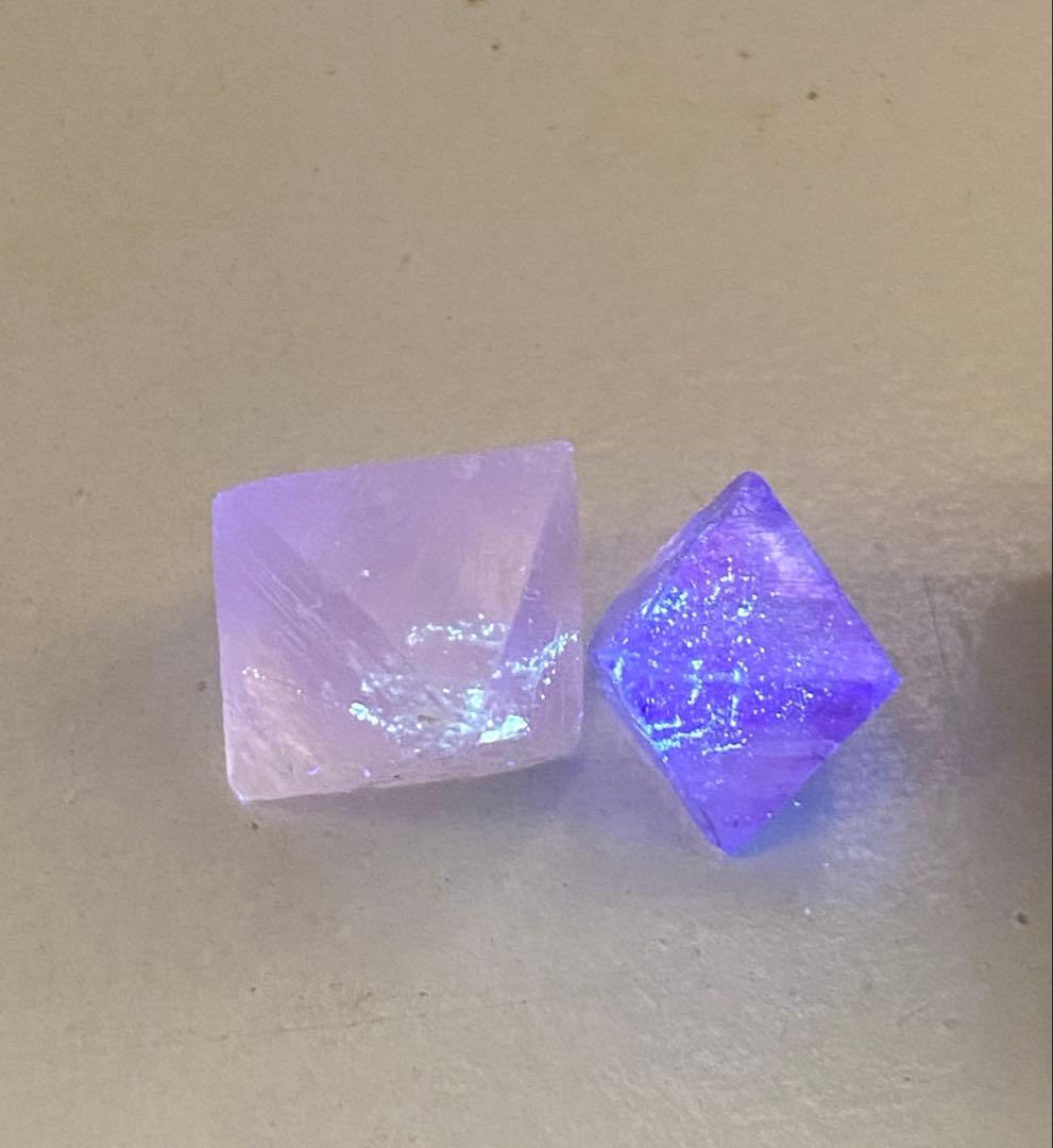 八面体 フローライト　ビンガム産　イリノイ産　12個セット　蛍石　鉱物標本