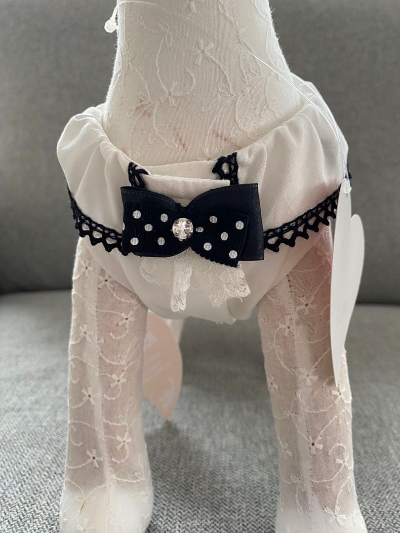 新品 華集LULU doll ヘッドリュクスバーディ 水玉蝶タイ ケアお洋服