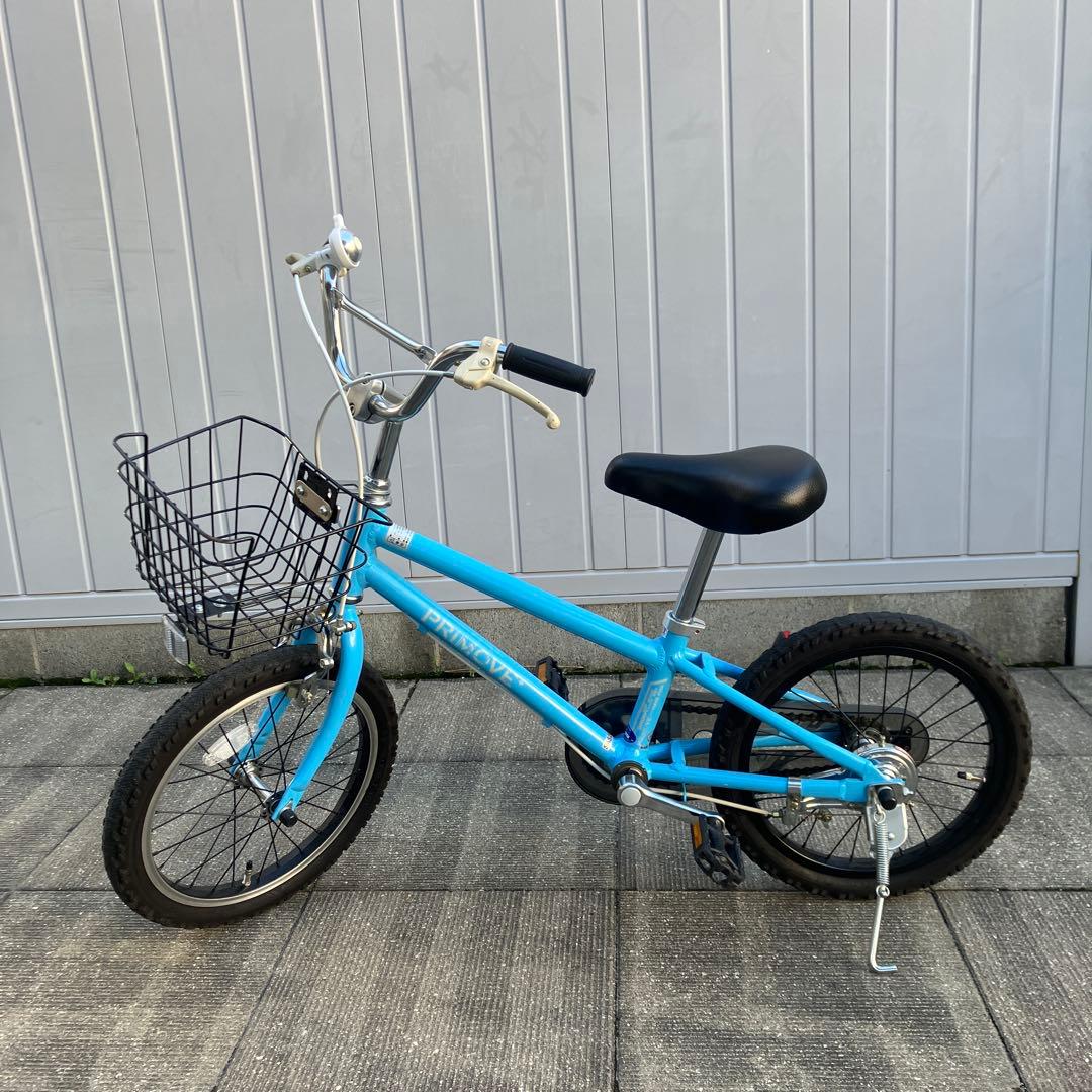 幼児用自転車 前カゴ付き　美品　16インチ