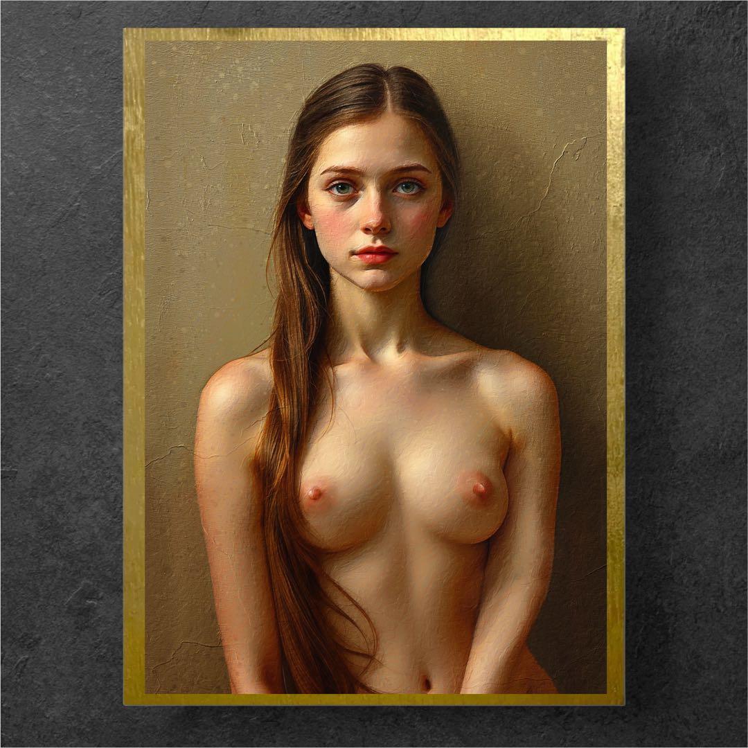 【とんちゃん！】同梱割！！美しい白人女性の絵画・肖像画・裸婦画・絵画