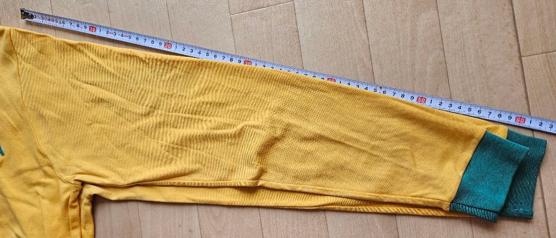 ⭐︎⭐︎⭐︎ATHLETA 昭和　イエロー×緑　 長袖サッカーシャツ