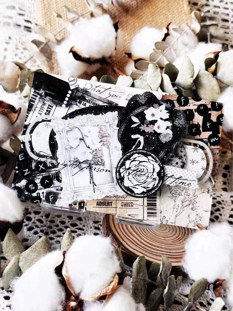 霖蓝汐原创手账《浮光之圈》海外マスキングテープ　マステ 【2235】