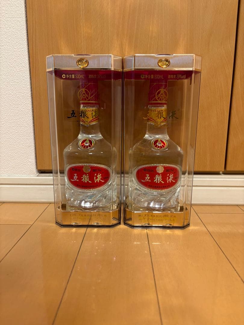 【未開封/ギフト袋入り】五粮液 500ml 39% 2本セット