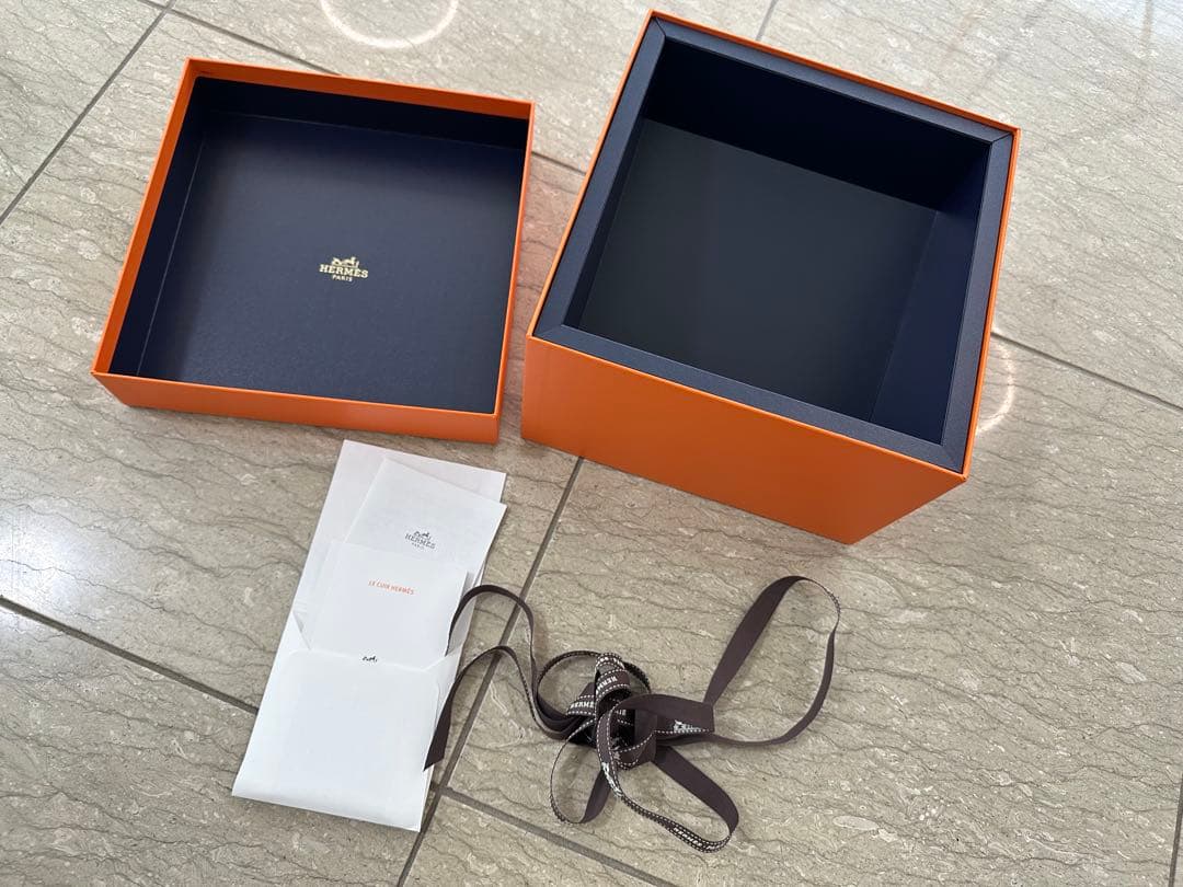 エルメス　Hermes ケリードール　ネイビーボックス　ブルーボックス　鞄　空箱