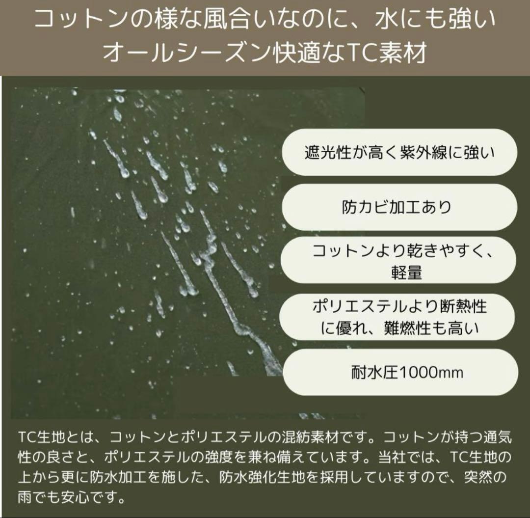 軍幕テントキャンプ　未使用　Military Ground Sheet 八角形