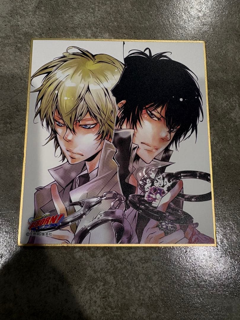 天野明展　REBORN‼︎色紙　アラウディ＆雲雀恭弥