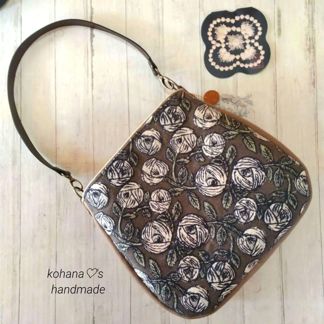 ❀再販❀ハンドメイドஐ..ラウンドショルダーバッグ∂бミナペルホネン⚮̈
