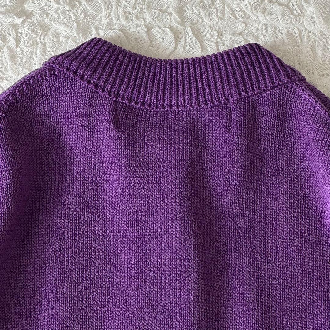 【美品】THE SHINZONE シンゾーン クルーネック 袖リブカーディガン