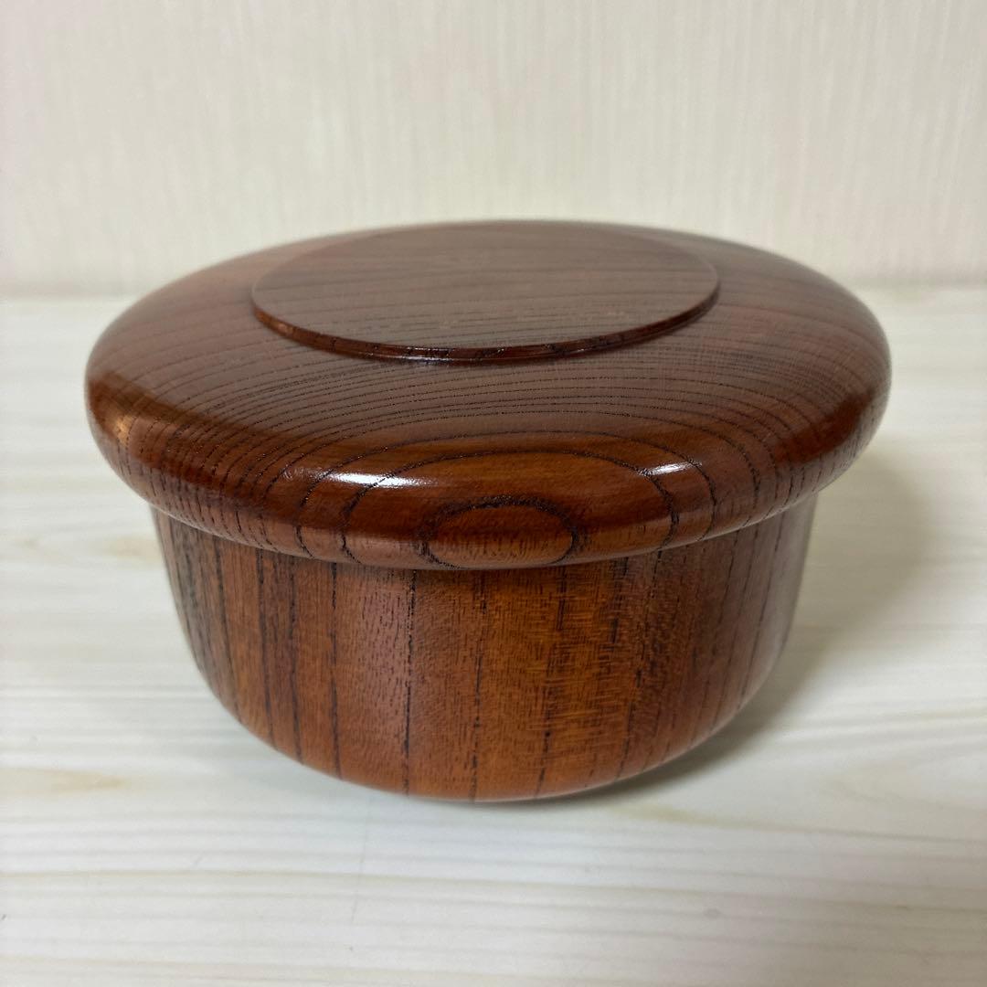 天然木　飯碗　蓋付き　おひつ　漆器