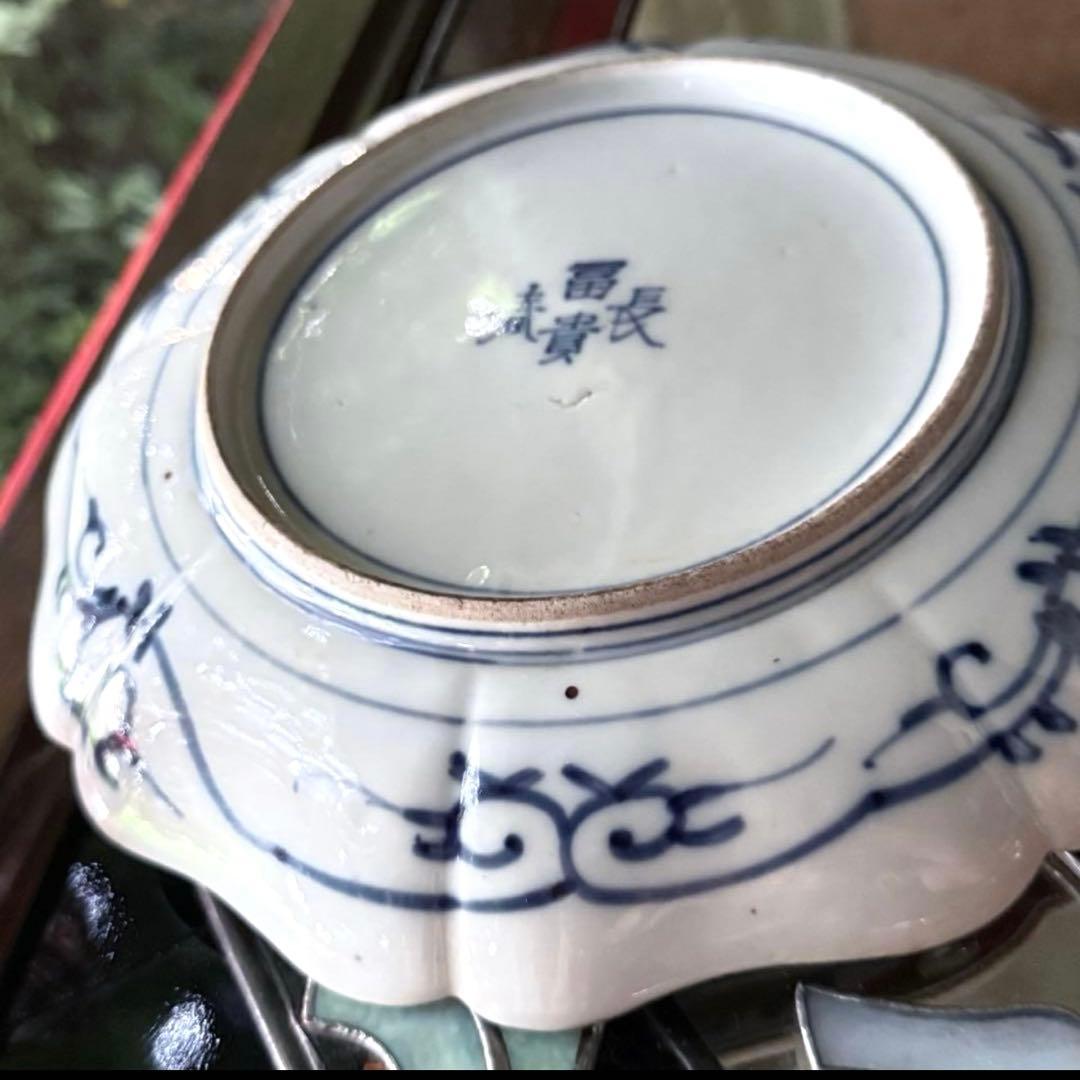 雪解特別価格‼️GOLD伊万里錦手　帆かけ舟❌山水❌米俵富貴長春八寸皿5客