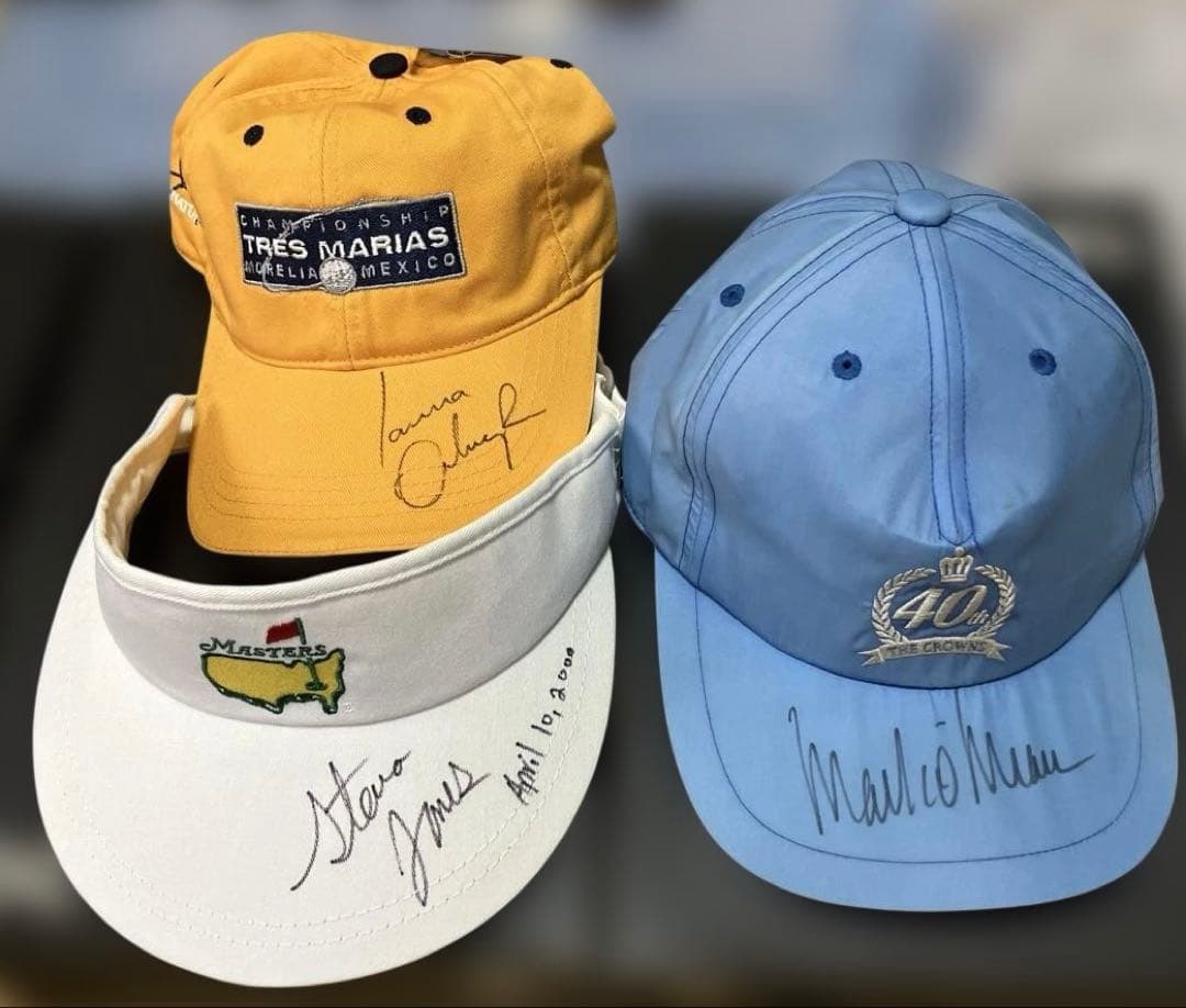 海外プロゴルファー直筆サイン入りキャップ
