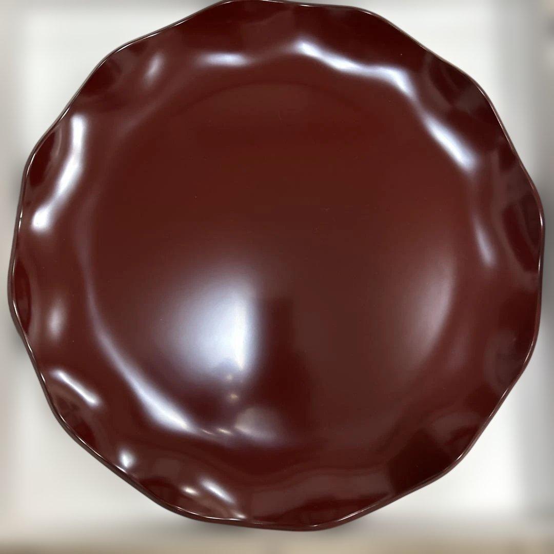 山田平安堂 赤い漆器 盆