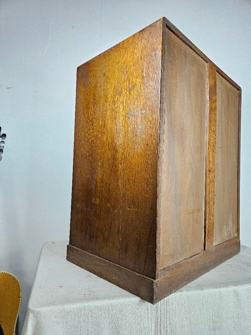 USアンティーク 古い小引出し 12杯 木製 オーク材 古家具 ドロワー