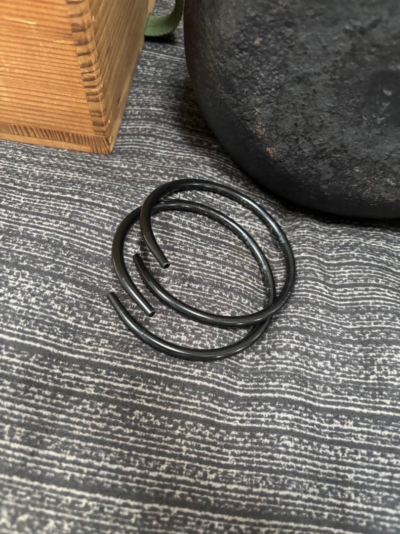 鋳鉄製 花模様 茶釜