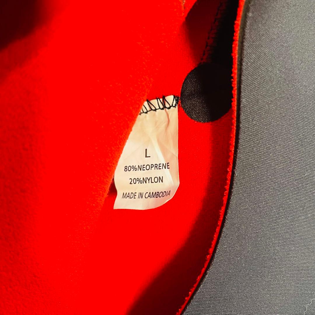 AQUAα セミドライウェットスーツ L 5/3mm ロングチェストジップ