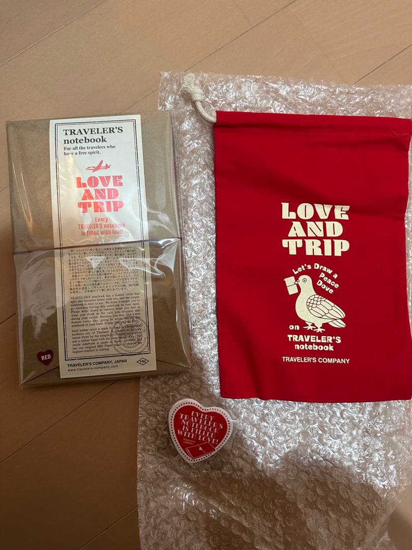 トラベラーズノート　LOVE AND TRIP限定、5点セット