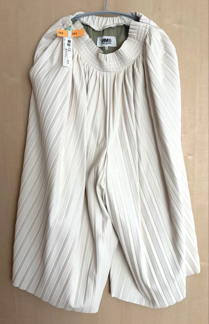 MM6 Maison Margiela プリーツパンツ レザー　メゾンマルジェラ